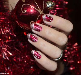 70 υπέροχες ιδέες για Χριστουγεννιάτικα νύχια: Λαμπερά & χρώματα γεμάτα ένταση - Φώτο - Κυρίως Φωτογραφία - Gallery - Video
