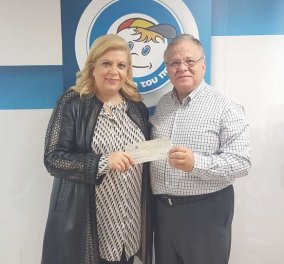 Η Κλέλια Χατζηιωάννου έδωσε €75.000 για τον ΕΝΦΙΑ του «Χαμόγελου του Παιδιού» - Ο Κώστας Γιαννόπουλος την ευχαριστεί