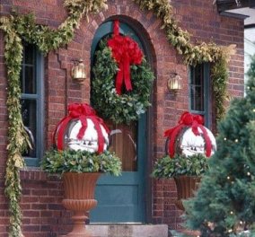 40 προτάσεις Χριστουγεννιάτικης διακόσμησης για το κατώφλι του σπιτιού σας! Φώτο   - Κυρίως Φωτογραφία - Gallery - Video