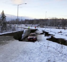 Καταστροφικός σεισμός 7 ρίχτερ στην Αλάσκα: Άνοιξε η γη στα δύο (φωτό) - Κυρίως Φωτογραφία - Gallery - Video