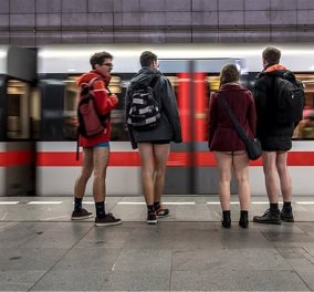 Γιατί δεκάδες επιβάτες του μετρό ήταν χθες με τα εσώρουχά τους - Δείτε φωτογραφίες