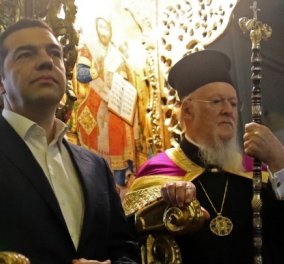 Ο Αλέξης Τσίπρας στη Θεολογική Σχολή της Χάλκης - Συναντήθηκε με τον Οικουμενικό Πατριάρχη Βαρθολομαίο