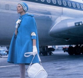 Vintage Pics: Η υπέρκομψη Pierre Cardin στολή αεροσυνοδού που άφησε εποχή στην Ολυμπιακή Αεροπορία (φώτο) - Κυρίως Φωτογραφία - Gallery - Video