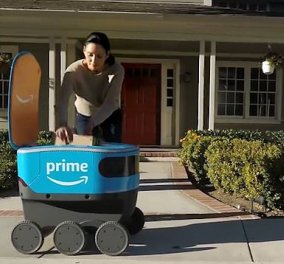 Νέο ρομπότ της Amazon: Θα κάνει delivery τα δέματα στο σπίτι σας - Βίντεο 