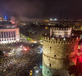 Ολονύχτιο πάρτι στη Θεσσαλονίκη για τον ΠΑΟΚ -  Η αποθέωση για το πρωτάθλημα!