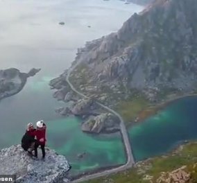 Βίντεο: Μια πρόταση γάμου που θα καταγραφεί στις επικές παγκοσμίως - Το ζευγάρι στην Νορβηγία - Κυρίως Φωτογραφία - Gallery - Video