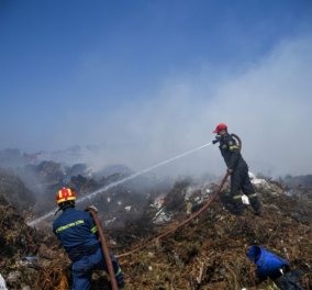  Σε εξέλιξη η πυρκαγιά κοντά στον ΧΥΤΑ Φυλής - Εντοπίστηκε νεκρός ένας άνδρας σε χώρο του εργοστασίου  