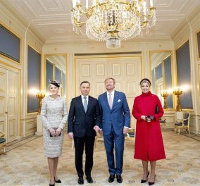 Η Μάξιμα φόρεσε το πιο κόκκινο εντυπωσιακό παλτό της σεζόν & υποδέχθηκε το προεδρικό ζευγάρι της Πολωνίας (φώτο) - Κυρίως Φωτογραφία - Gallery - Video