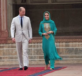 Οι υπέροχες εμφανίσεις της πριγκίπισσας Κέιτ στο επίσημο ταξίδι της στο Πακιστάν - Ο χαμογελαστός Ουίλιαμ στα χνάρια  της μητέρας του (φώτο) - Κυρίως Φωτογραφία - Gallery - Video