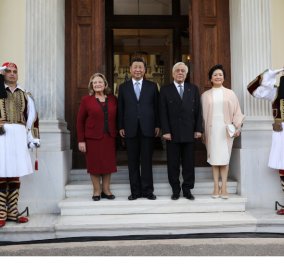 Πρ. Παυλόπουλος: Εμβληματική αναβάθμιση της στρατηγικής σχέσης Ελλάδας-Κίνας - Η υποδοχή του Σι Τζινπίνγκ στο Προεδρικό Μέγαρο (φώτο) - Κυρίως Φωτογραφία - Gallery - Video