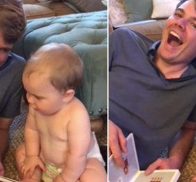 Αυτό το βίντεο θα σας φτιάξει την ημέρα: Νέος πατέρας κάνει τα πάντα για να πει το μωρό του “Μπαμπά”! - Κυρίως Φωτογραφία - Gallery - Video