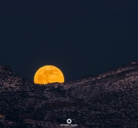 Μαγεία! Η "Πανσέληνος του Λύκου" πάνω από τη χιονισμένη Πάρνηθα - τα Χανιά - Το Ηράκλειο - Μάγεψε την Ελλάδα το εκθαμβωτικό φεγγάρι (φώτο) - Κυρίως Φωτογραφία - Gallery - Video
