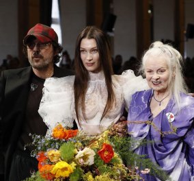 Οι extravagant εμφανίσεις στην πασαρέλα της Vivienne Westwood: Νύφη με see through μπούστο & τεράστια μανίκια η εκθαμβωτική Bella Hadid (φωτό - βίντεο)