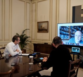 Καρέ – καρέ η τηλεδιάσκεψη του πρωθυπουργού με το ίδρυμα Σταύρος Νιάρχος – Τι είπαν για τη mega δωρεά των 100 εκατ. δολαρίων κατά του κορωνοϊού