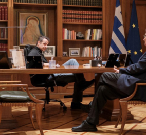 Ο Κυριάκος με τον Σωτήρη:  Ο πρωθυπουργός μόλις συνάντησε τον άνθρωπο που ακούει όλη η Ελλάδα κάθε απόγευμα στις 6 