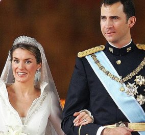 Αναμνήσεις από τον γάμο της υπέρκομψης Βασίλισσας Λετίσια & του Φελίπε - Φωτό με το υπέροχο νυφικό & το βέλο - μαντίλα - 16η επέτειος - Κυρίως Φωτογραφία - Gallery - Video