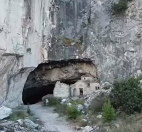 Drone Video: Εξερευνώντας το μυστηριώδες σπήλαιο του Νταβέλη