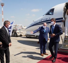 Το πρωθυπουργικό ζεύγος στο Ισραήλ: Οι πρώτες φωτογραφίες από την επίσκεψη του Κυριάκου Μητσοτάκη & της συζύγου του Μαρέβας 