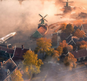 Οι καλύτερες αεροφωτογραφίες του 2020 στον διαγωνισμού Agora: Νικητής ο Ολλανδός με τους διάσημους ανεμόμυλους