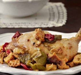 Εύκολο & πεντανόστιμο κοτόπουλο με πιπεριές στο φούρνο από την Αργυρώ Μπαρμπαρίγου - Κυρίως Φωτογραφία - Gallery - Video