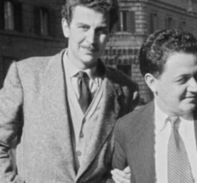 Σπάνια υπέροχη φωτογραφία δύο μεγάλων Ελλήνων: Μίκης Θεοδωράκης & Μάνος Χατζιδάκις το 1954 - Κυρίως Φωτογραφία - Gallery - Video