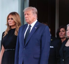 Φωτό & βίντεο από την κηδεία του αδελφού του Trump στον Λευκό Οίκο: Στα μαύρα η Melania, συντετριμμένος ο Πρόεδρος των ΗΠΑ 