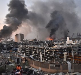 Παγκόσμια θλίψη για την τραγωδία στον Λίβανο: 100 νεκροί, 4.000 τραυματίες από τις αλλεπάλληλες εκρήξεις χημικών  στο λιμάνι  της Βηρυτού - Ακούστηκαν ως την Κύπρο - H αιτία της καταστροφής (Φωτό & Βίντεο) - Κυρίως Φωτογραφία - Gallery - Video