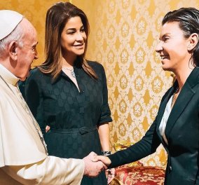 Μαρίνα Βερνίκου- Μίλτος Καμπουρίδης: Συνάντηση με τον Πάπα Φραγκίσκο στη Ρώμη - Τα χαμόγελα & το επίσημο dress code του αγαπημένου ζεύγους (φωτό- βίντεο)