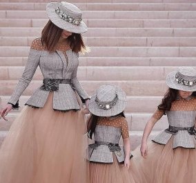 Μαμάδες & μικρές κόρες ντυμένες ασορτί: Πως θα ταιριάξετε την εμφάνισή σας με τις "mini me" (φωτό) - Κυρίως Φωτογραφία - Gallery - Video