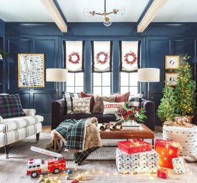 Χριστούγεννα στο living room σας! - 36 ιδέες για να γεμίσει φως & γιορτινό χρώμα το σπίτι σας (Φωτό)  - Κυρίως Φωτογραφία - Gallery - Video