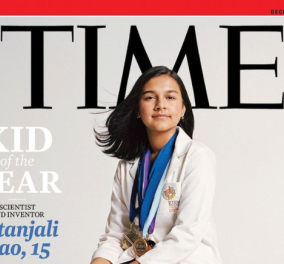 Εξώφυλλο & πρόσωπο της χρονιάς στο Time μια 15χρονη - Επιστήμων και εφευρέτρια, έδωσε συνέντευξη στην Αντζελίνα Τζολί (φωτό&βίντεο)