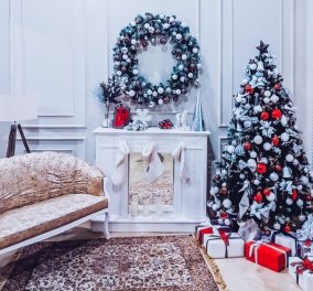 25 εντυπωσιακές & σικ ιδέες για να διακοσμήσετε το καθιστικό σας τα Χριστούγεννα - Γιορτάστε με στυλ (φώτο) - Κυρίως Φωτογραφία - Gallery - Video