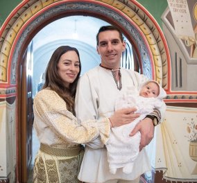 Ο Νικόλαος και η Αλίνα της Ρουμανίας βάπτισαν την μικρή τους κορούλα, Μαρία - Αλεξανδρα - Το μωράκι & οι τρισευτυχισμένοι γονείς 