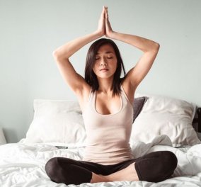  Όνειρα γλυκά : 5 απλές ασκήσεις γιόγκα για τον πιο ήσυχο & ξεκούραστο ύπνο - Τέλος στο στρες & την αϋπνία (φώτο)  - Κυρίως Φωτογραφία - Gallery - Video