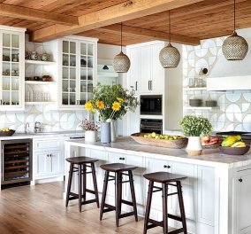 Μοντέρνες κουζίνες με κάθε λογής πλακάκια, για να κλέψετε ιδέες - Κλασικό λευκό, σχέδια ή ζωηρά χρώματα (φωτό) - Κυρίως Φωτογραφία - Gallery - Video