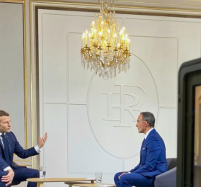 Νίκος Αλιάγας: Και επίσημα στην ΕΡΤ – Πρώτη του συνέντευξη με τον Εμανουέλ Μακρόν (φωτό - βίντεο)