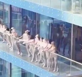Γυναίκες βγήκαν γυμνές σε μπαλκόνι ουρανοξύστη στο Ντουμπάι και προκάλεσαν σάλο: Οι εικόνες & το βίντεο που κάνουν τον γύρο του κόσμου - Κυρίως Φωτογραφία - Gallery - Video