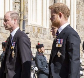 Η κηδεία του πρίγκιπα Φίλιππου έφερε ξανά κοντά τον Harry και τον William - Είχαν να βρεθούν πάνω από ένα χρόνο (φωτό & βίντεο) - Κυρίως Φωτογραφία - Gallery - Video