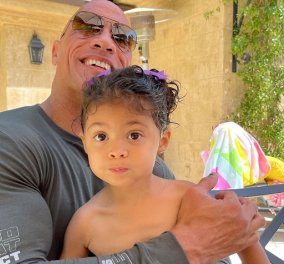 Η κόρη του Dwayne Johnson έγινε 3 ετών! Η φωτογραφία του θεόρατου «The Rock» αγκαλιά με την μικρούλα Tiana