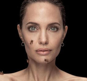 Η Angelina Jolie φωτογραφήθηκε με ένα σμήνος αληθινών μελισσών - Γιατί έμεινε άλουστη & άπλυτη 3 μέρες - Μία μπήκε μέσα στο φουστάνι της (φωτό) - Κυρίως Φωτογραφία - Gallery - Video