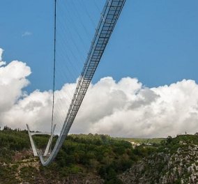 Arouca: Εγκαίνια για την μεγαλύτερη κρεμαστή πεζογέφυρα στον κόσμο - μήκους 516 μέτρων! Πάνω από τον ποταμό Πράιβα στην Πορτογαλία (βίντεο)
