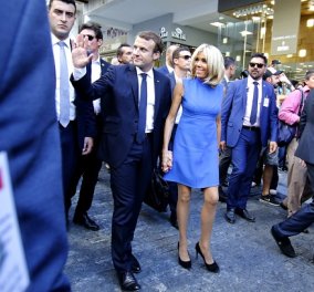Οι Macron επιστρέφουν στην Ελλάδα! Η Brigitte & ο Emmanuel στα Χανιά - διακοπές & εργασία (φωτό & βίντεο)