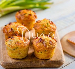 Muffins με κοτόπουλο και λαχανικά από τη Ντίνα Νικολάου - Η πικάντικη, σκορδοβουτυράτη επίγευση θα σας κάνει να τα λατρέψετε