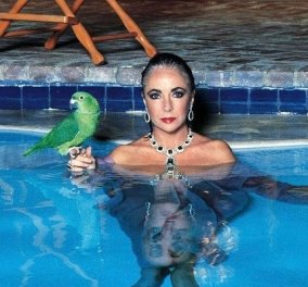 Όταν ο Helmut Newton φωτογράφιζε την Elizabeth Taylor: Θεά στην πισίνα με τα Bulgari σμαράγδια που της χάρισε ο 5ος της άντρας (φωτό)