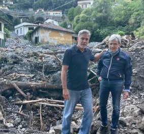 Ιταλία - Πλημμύρες: O Τζορτζ Κλούνεϊ δεν έμεινε με σταυρωμένα χέρια - Προσέφερε την υποστήριξή του στους κατοίκους εν μέσω του χάους (φώτο)