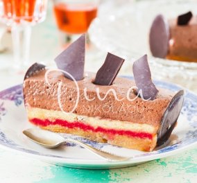 Μια απίθανη τούρτα από τη Ντίνα Νικολάου: Πορτοκάλι - κεράσι με μους σοκολάτας - εσπρέσσο! 4 δυνατές γεύσης σε μια κουταλιά - Κυρίως Φωτογραφία - Gallery - Video