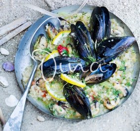 Πλιγούρι με μύδια και άνηθο από τη Ντίνα Νικολάου: Οι γεύσεις της θάλασσας και του καλοκαιριού σε ένα λαχταριστό πιάτο