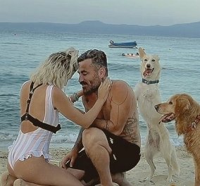 Θα το πάρει το κορίτσι ο Γιώργος Μαυρίδης! Βίντεο η πρόταση γάμου στην αγαπημένη του Κρίστη - στη θάλασσα με τα σκυλιά τους (φωτό) - Κυρίως Φωτογραφία - Gallery - Video