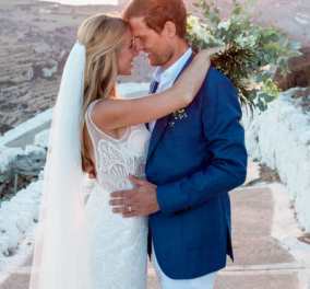 Το πανέμορφο ζευγάρι που έχει γυρίσει όλη την Ελλάδα & διαφημίζει τα νησιά μας - Η ιστορία τους & ο ρομαντικός γάμος στην Φολέγανδρο (φωτό)