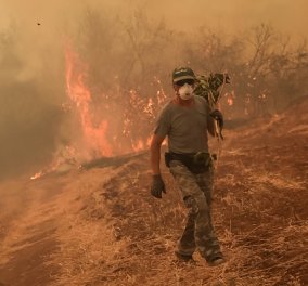 Πύρινος εφιάλτης στα χωριά της Εύβοιας: Που δίνεται μάχη με τις φλόγες - Εκκλήσεις για εναέρια και επίγεια μέσα (φωτό & βίντεο) - Κυρίως Φωτογραφία - Gallery - Video